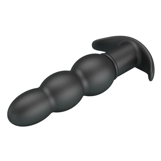 Plug anal vibrator, Negru