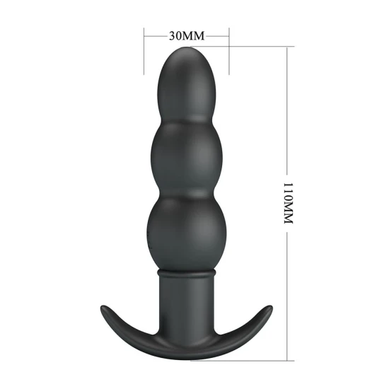Plug anal vibrator, Negru