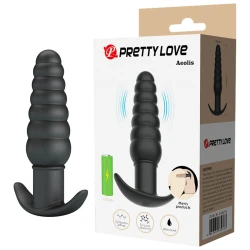 Plug anal vibrator, Negru