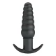 Plug anal vibrator, Negru