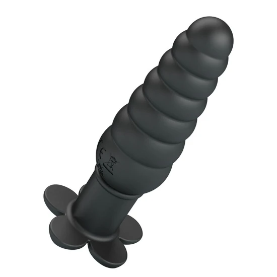 Plug anal vibrator, Negru