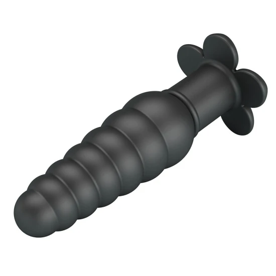 Plug anal vibrator, Negru