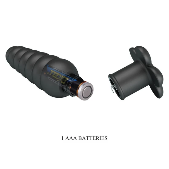 Plug anal vibrator, Negru