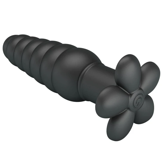 Plug anal vibrator, Negru