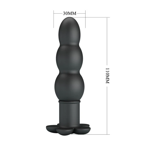 JADIER - Plug anal vibrator, Negru