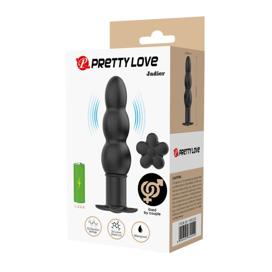 JADIER - Plug anal vibrator, Negru