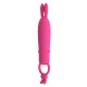 VIBRATOR DELIA RABBIT CU INEL DE REZISTENȚĂ, Roz