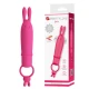 VIBRATOR DELIA RABBIT CU INEL DE REZISTENȚĂ, Roz