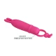 VIBRATOR DELIA RABBIT CU INEL DE REZISTENȚĂ, Roz