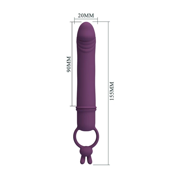 Vibrator tip stilou cu inel de rezistență, Roz