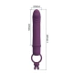Vibrator tip stilou cu inel de rezistență, Roz