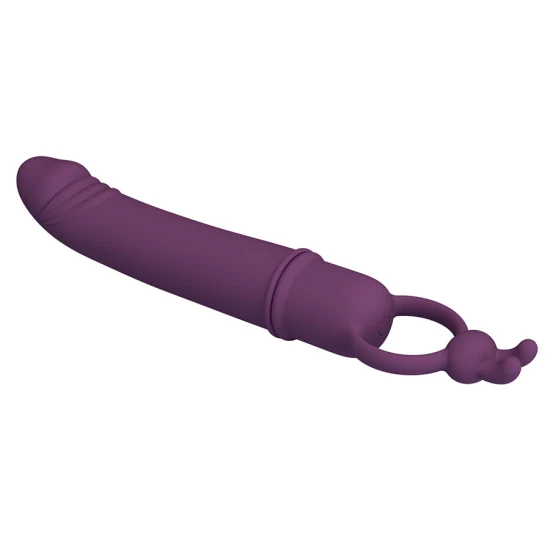 Vibrator tip stilou cu inel de rezistență, Roz