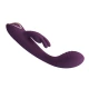 Vibrator iepure cu stimulator din silicon, mov