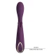 Vibrator iepure cu stimulator din silicon, mov