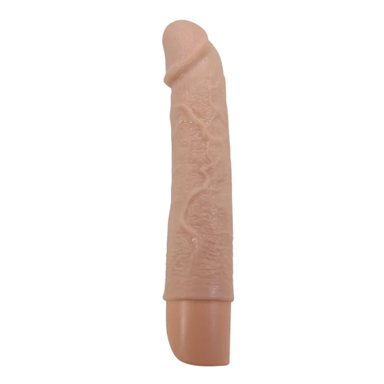Dildo realist flexibil cu vibrații din material premium, negru