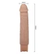 Dildo realist flexibil cu vibrații, material de calitate, negru