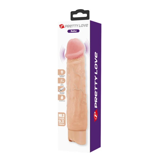 Dildo realist flexibil cu vibrații, material de calitate, negru