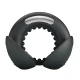 Inel penis cu stimulare testiculară Quentin, Negru