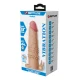 Mânecuță pentru penis cu stimulator clitoridian și vibrații, Roz