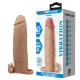 Manson penis cu vibrator clitoridian din TPR, negru