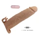 Manson penis cu vibrator clitoridian din TPR, negru