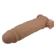 Manson penis cu vibrator clitoridian din TPR, negru