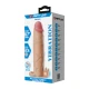 Manson penis cu vibrator clitoridian din TPR, negru