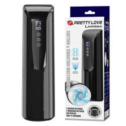 Masturbator Vibrant - Suction și Vibrații, Negru, Unic