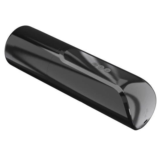 Masturbator Vibrant - Suction și Vibrații, Negru, Unic