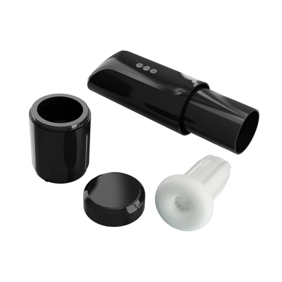 Masturbator Vibrant - Suction și Vibrații, Negru, Unic