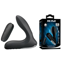 Masaj pentru prostată cu vibrații, telecomandă, Negru
