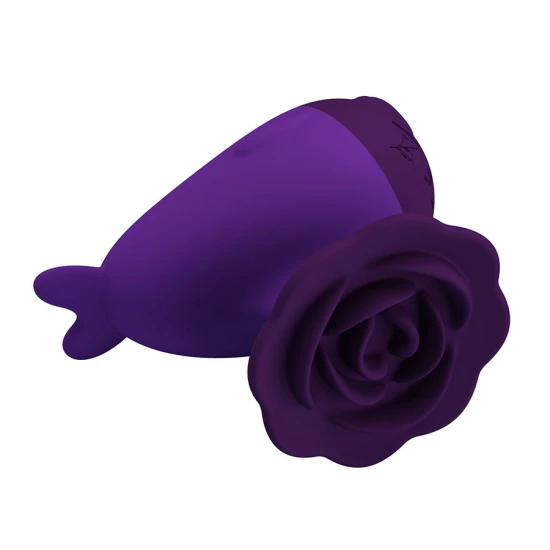 Mini vibrator cu clip, Dolphin, Violet