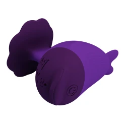Mini vibrator cu clip, Dolphin, Violet