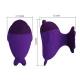 Mini vibrator cu clip, Dolphin, Violet