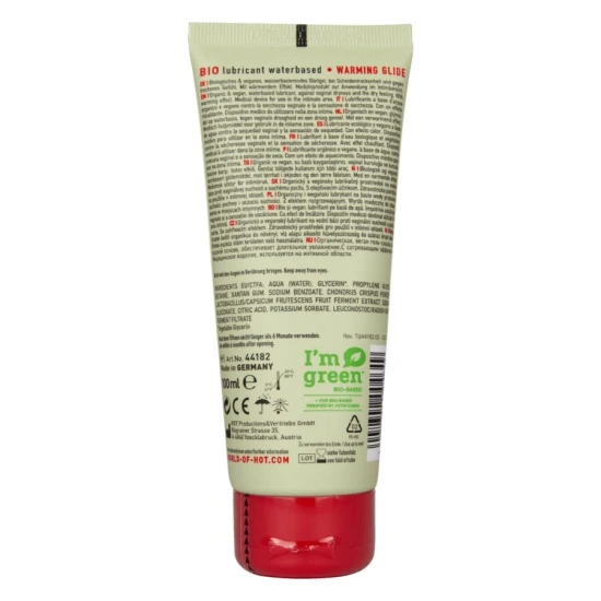 Lubrifiant Bio pe bază de apă, efect de încălzire, 100 ml