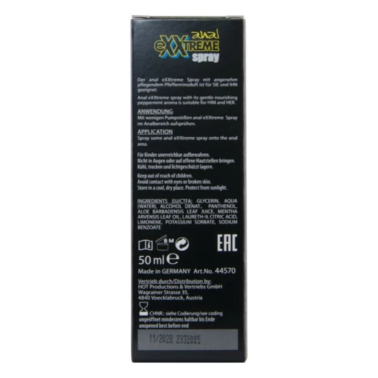 EXXTREME - Spray anal, Negru