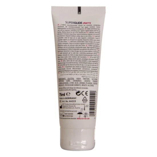 Gel Lubrifiant Comestibil Tip Superglide, pe Bază de Apă, Cireș 75 ml