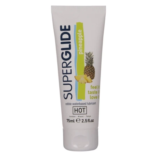 Superglide comestibil pe bază de apă, ananas, 75 ml