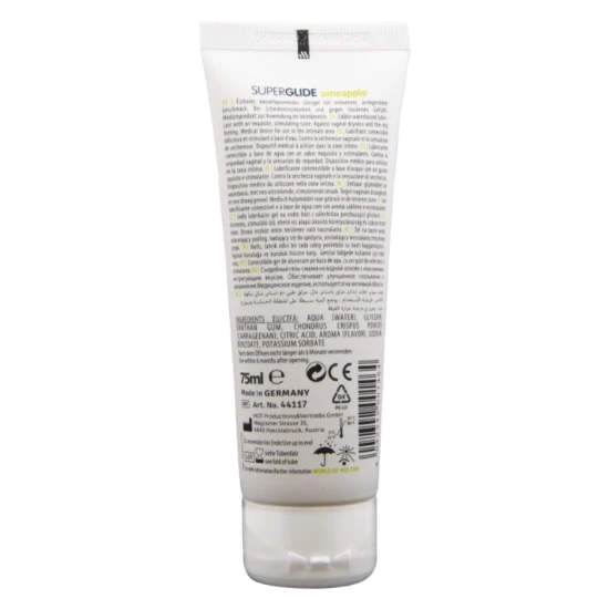Superglide comestibil pe bază de apă, ananas, 75 ml