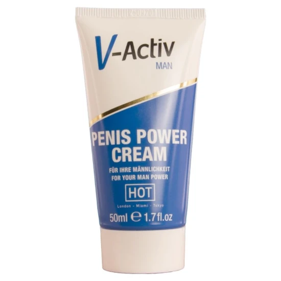 CREMĂ PENTRU PENIS V-ACTIV - Putere, pentru bărbați, 50 ml