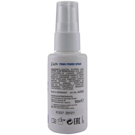 Spray pentru penis cu efect de încălzire HOT - V-ACTIV, 50 ml