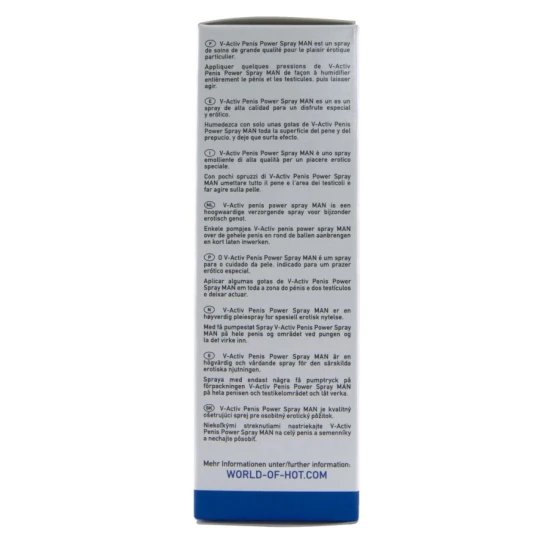 Spray pentru penis cu efect de încălzire HOT - V-ACTIV, 50 ml