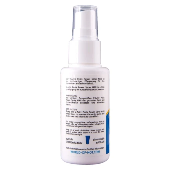 Spray pentru penis cu efect de încălzire HOT - V-ACTIV, 50 ml