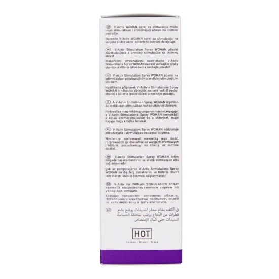 Spray de stimulare V-Active pentru femei, Roz, 50 ml