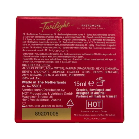 Parfum cu feromoni twilight pentru femei, 15 ml