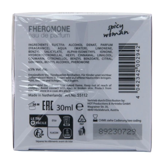 Parfum cu feromoni pentru femei Miami Spicy, Roz, 30 ml