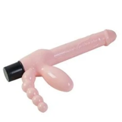 Ham fără curele cu vibrație și stimulare anală - 25.4 cm