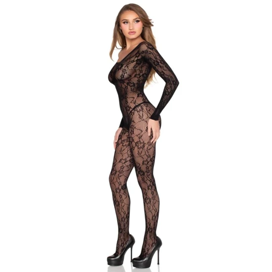 Body sexy Dantelă - Negru, Mărime Unică