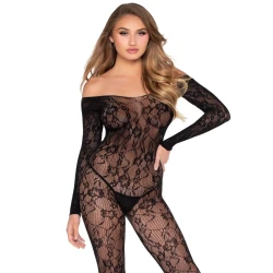 Body sexy Dantelă - Negru, Mărime Unică
