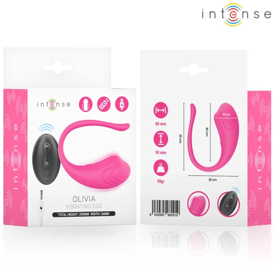 Ou vibratoare Intense din material flexibil, roz, telecomandă